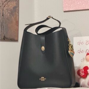 Coach Black Leather Shoulder Bag